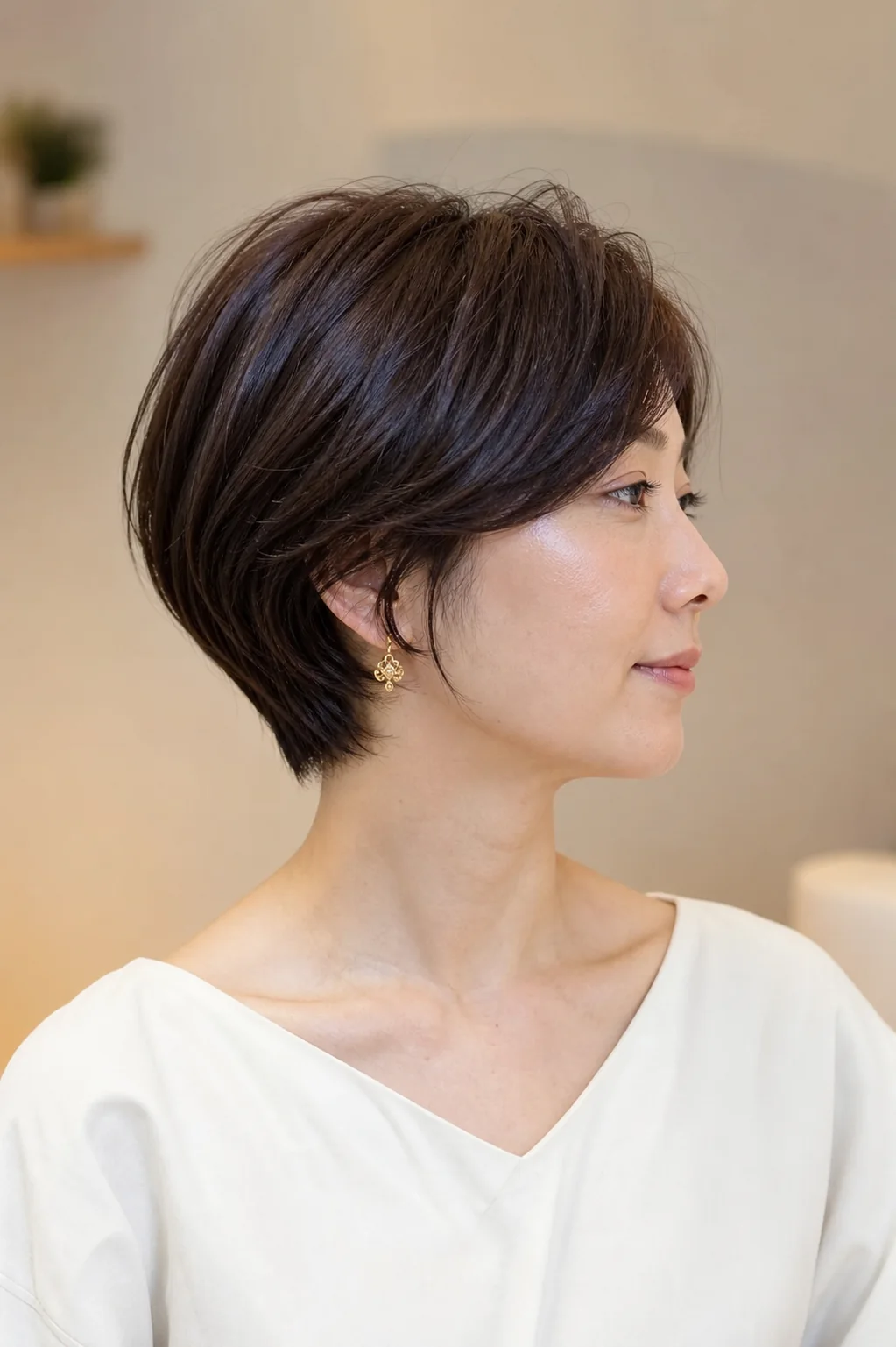 花森町 美容室 Kukka Hairの大人女性向け丸みショート