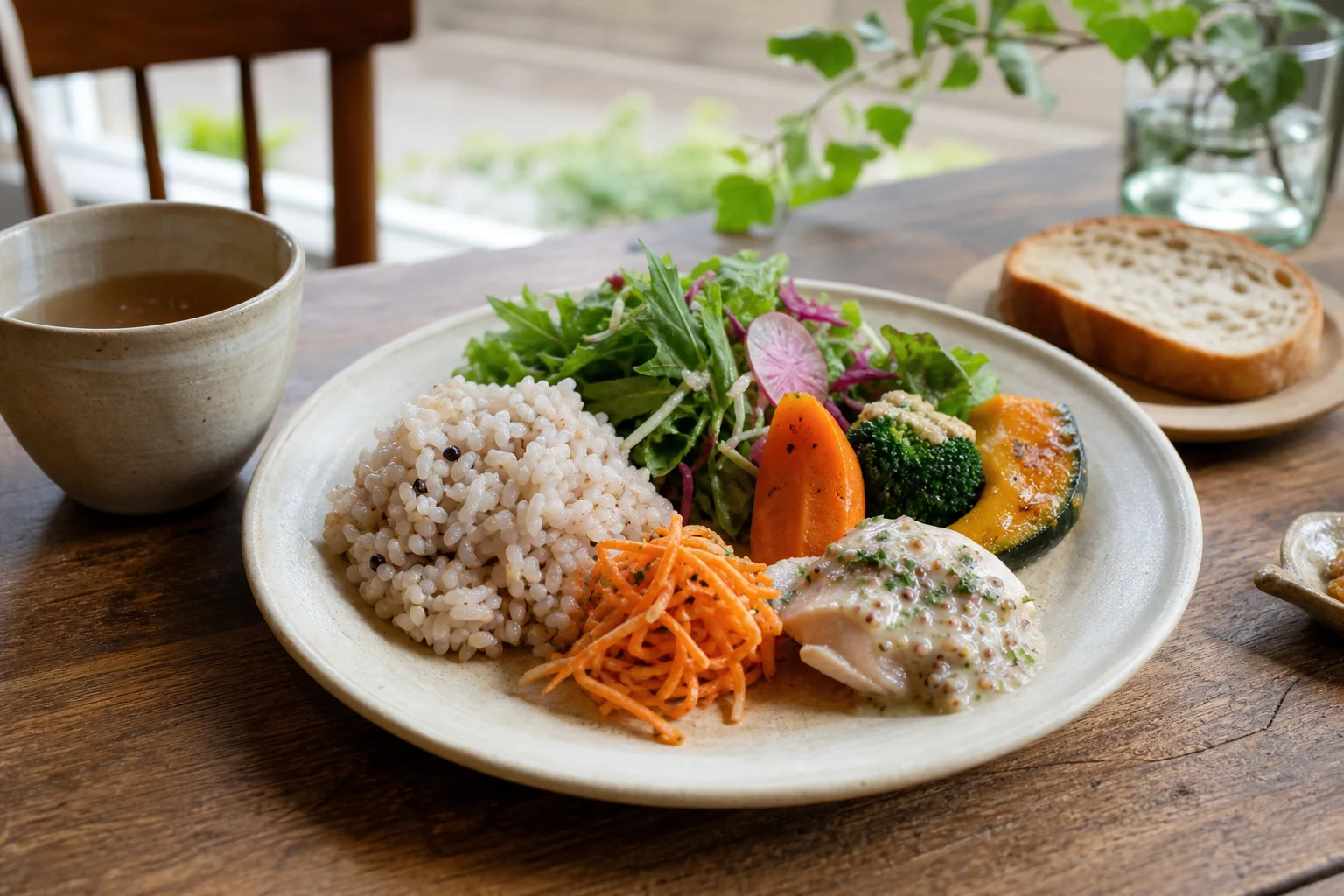 盛岡 カフェ Morioka Tableの地元野菜を使ったランチプレート